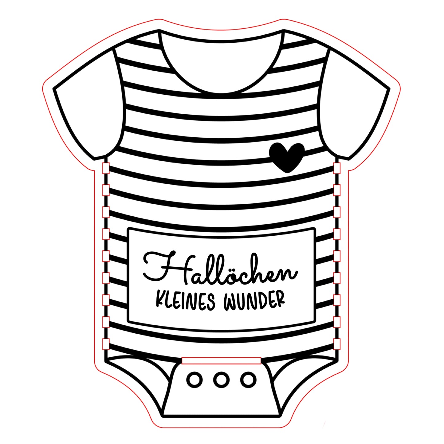 Baby-Body aus Holz – Geschenk zur Geburt