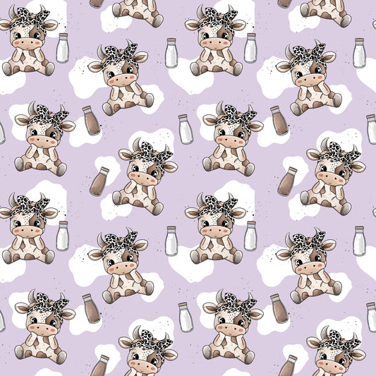 Stoff Meterware "Schokokuh" - Jersey