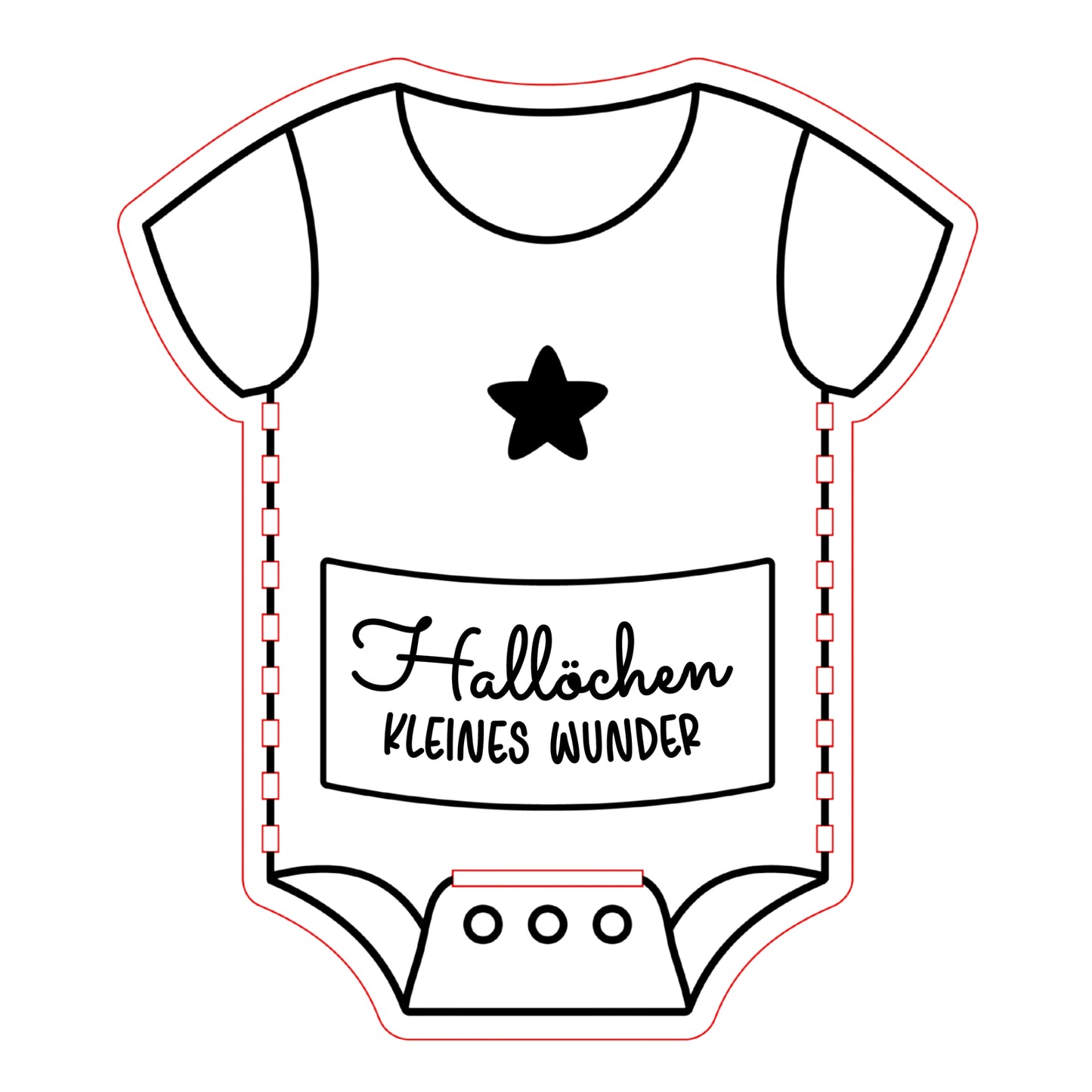 Baby-Body aus Holz – Geschenk zur Geburt