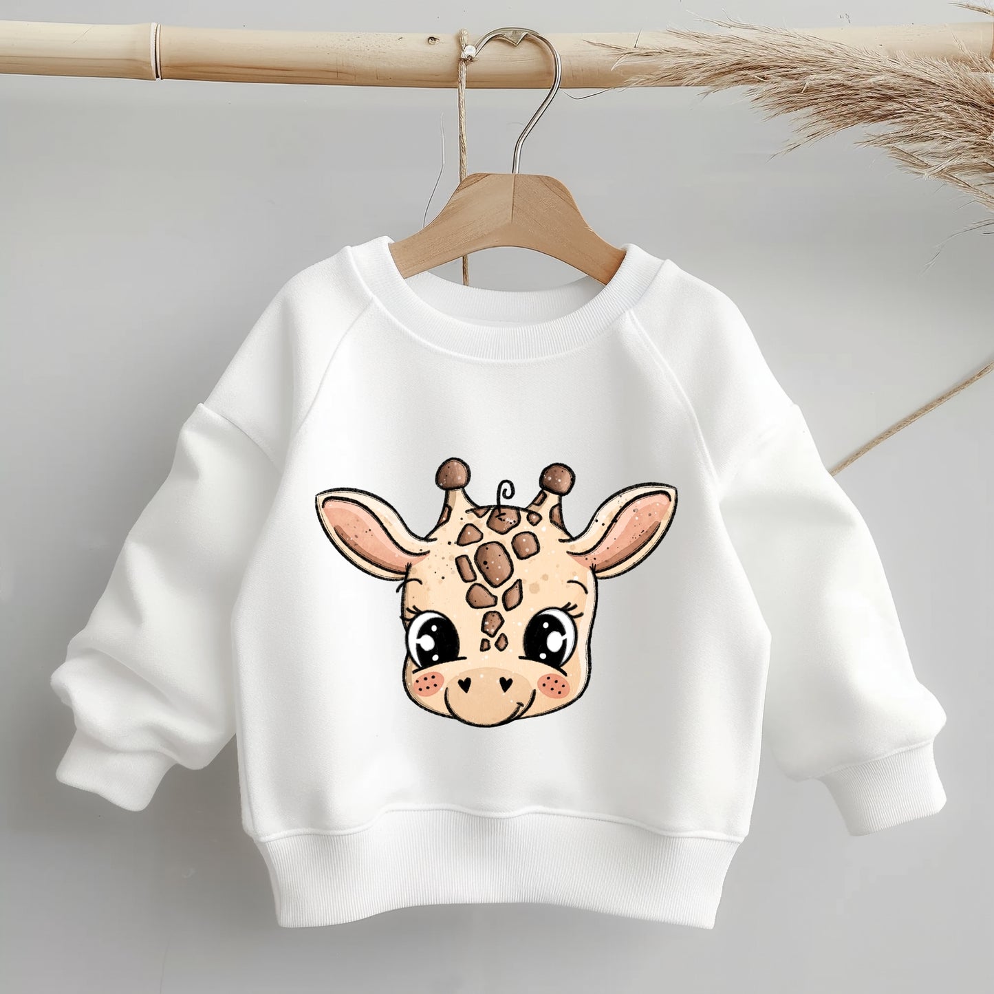 Glitzer-/ Bügelbild "Giraffenkopf Gina"