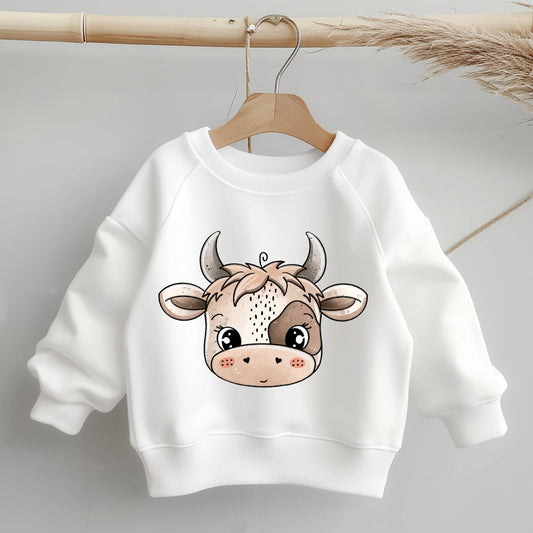 Glitzer-/ Bügelbild "Schokokuhkopf"