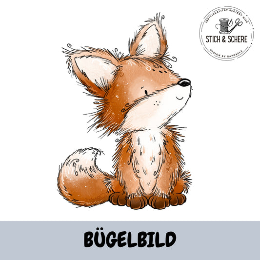 BĂŒgelbild Fuchstag Fuchs seitlich blickend Katzengold-Designs