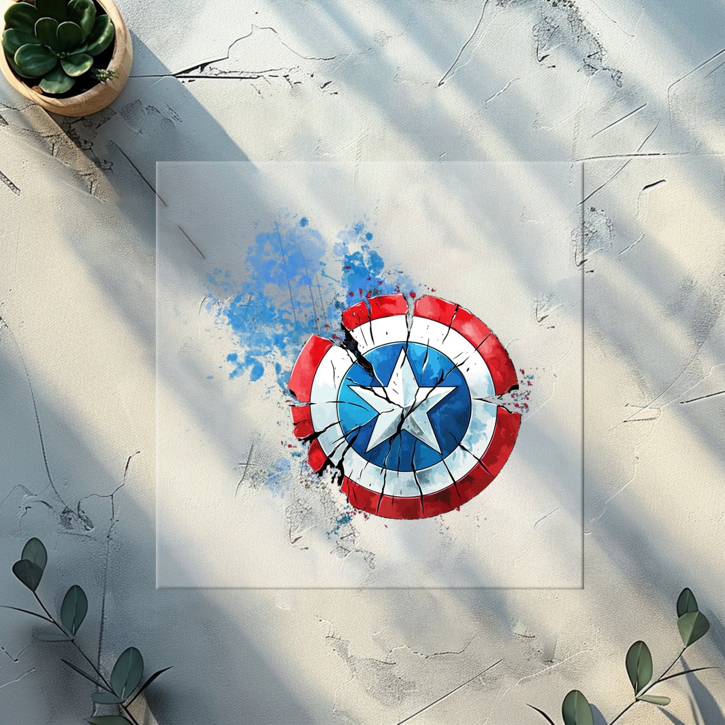 Heroisches Schild-Design als DIY-Bügelbild für Kinderkleidung.