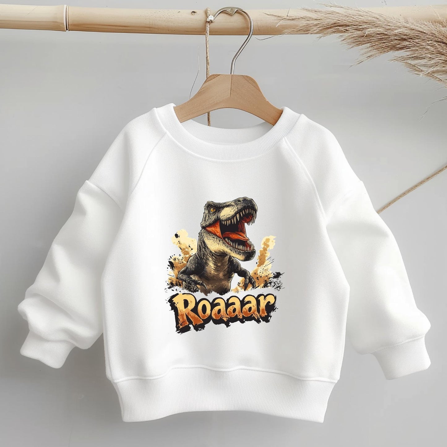 DIY-Bügelbild T-Rex – Perfekt für selbstgemachte Baby- & Kinderkleidung.