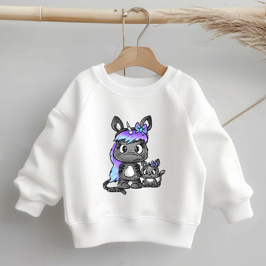 Magisches Katzeneinhorn Bügelbild – süßes Design für Kinderkleidung und DIY-Projekte..