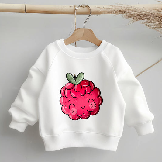 Glitzer-/ Bügelbild "kleine Himbeere"