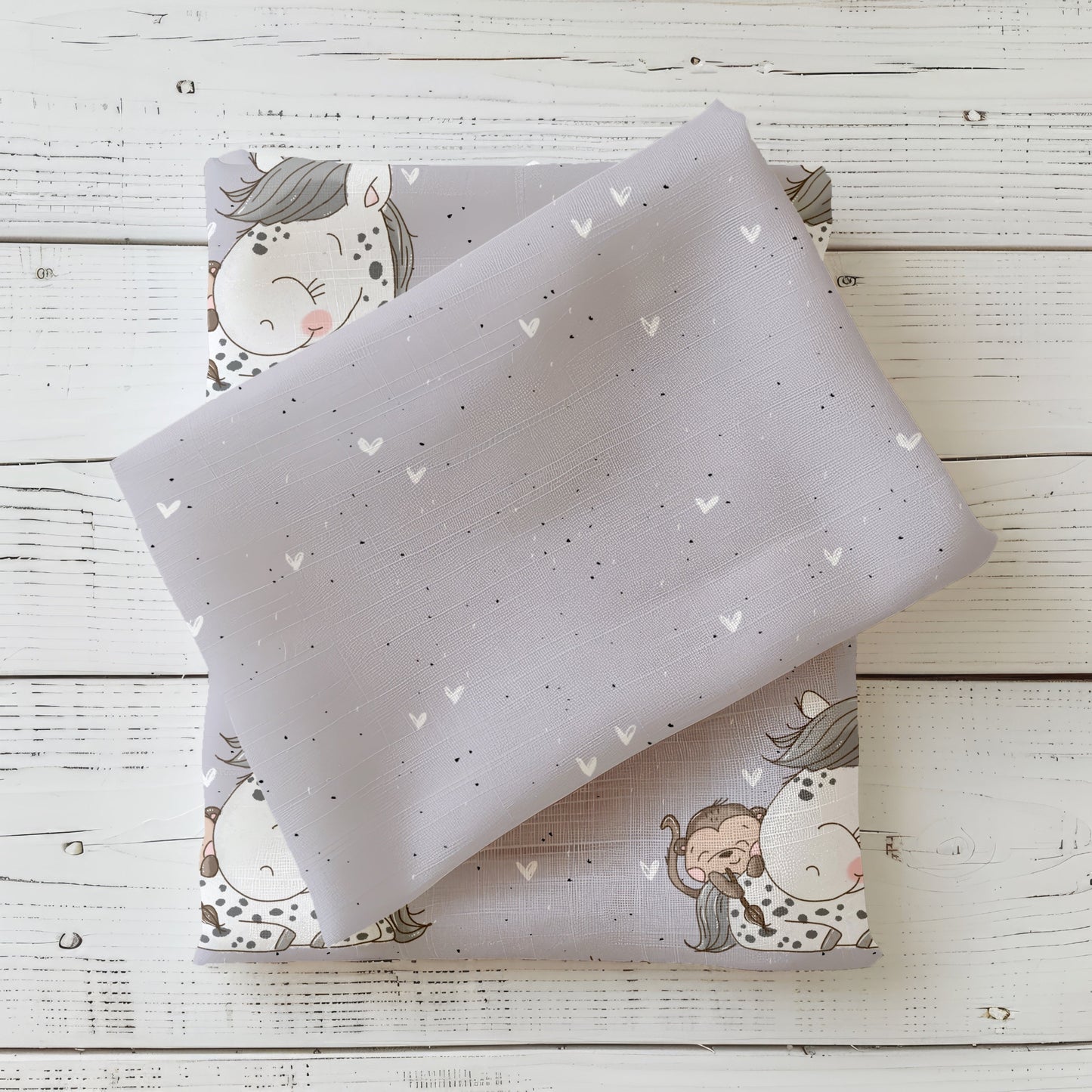 Little Friends Kombistoff – Perfekt abgestimmter Jersey für Kinderkleidung & DIY-Projekte.