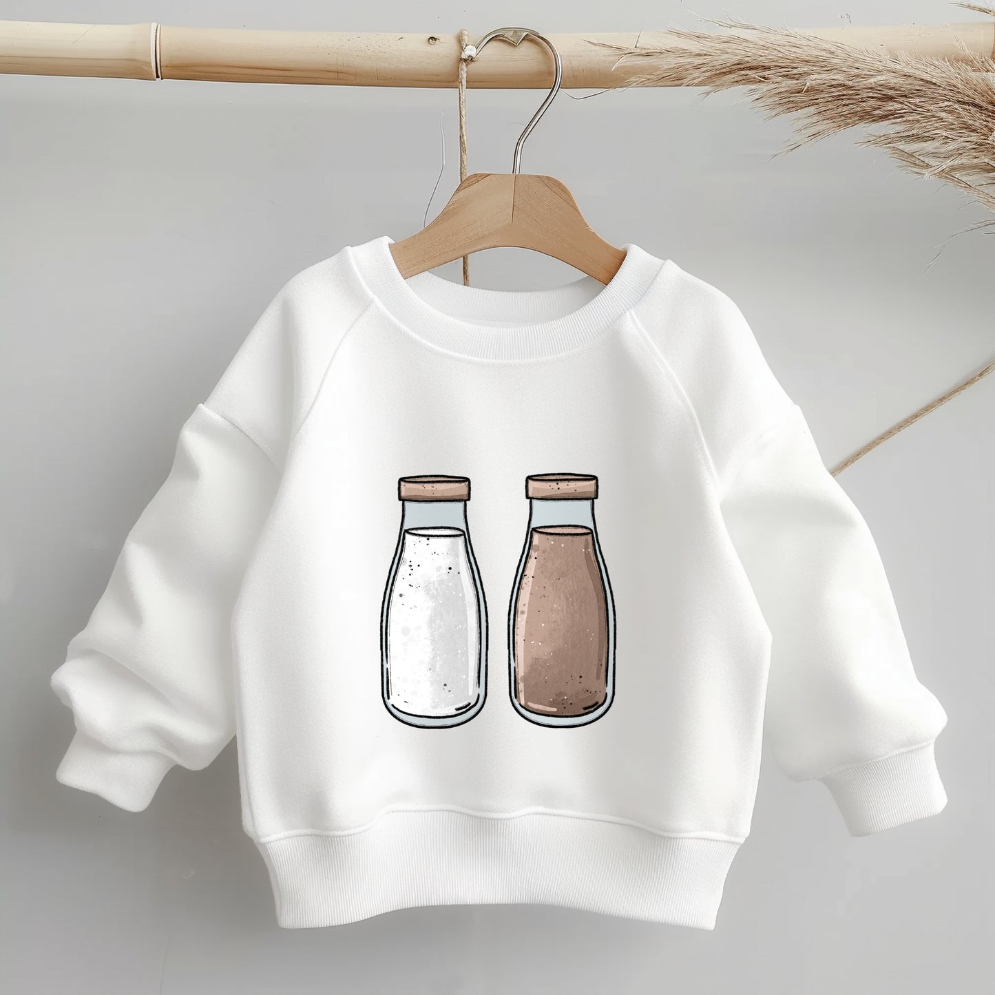 Glitzer-/ Bügelbild "Milch & Kakao"