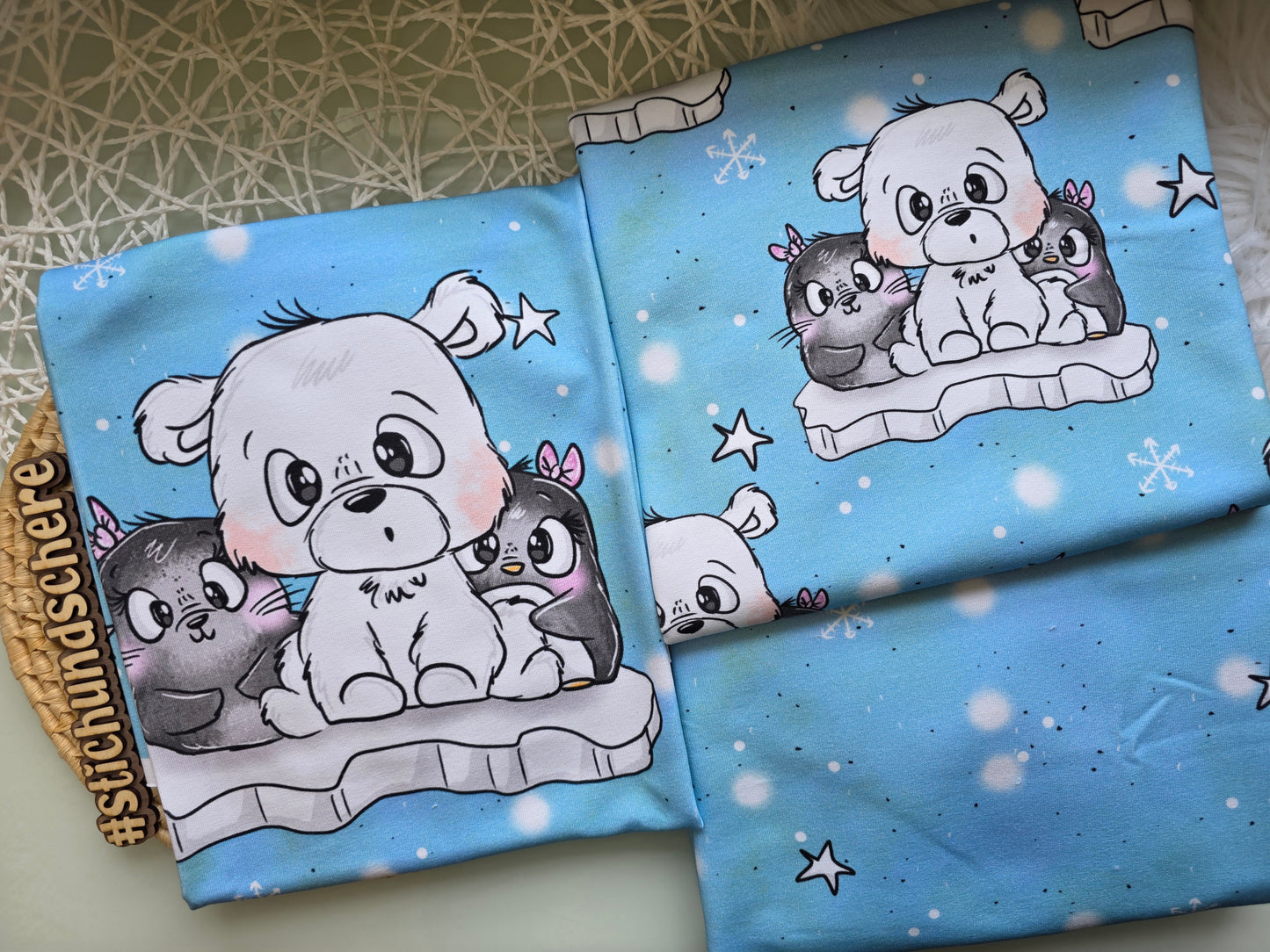 French Terry Stoffpaket - Arcticgang Panel + 2x 0,5m Kombistoff