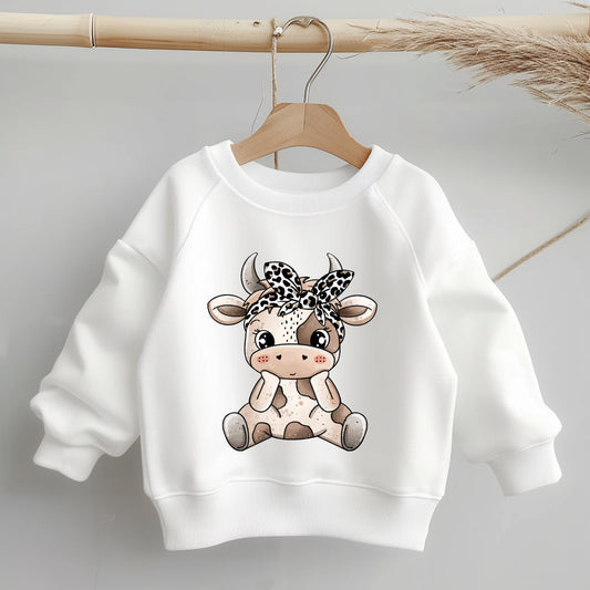 Glitzer-/ Bügelbild "Schokokuh"