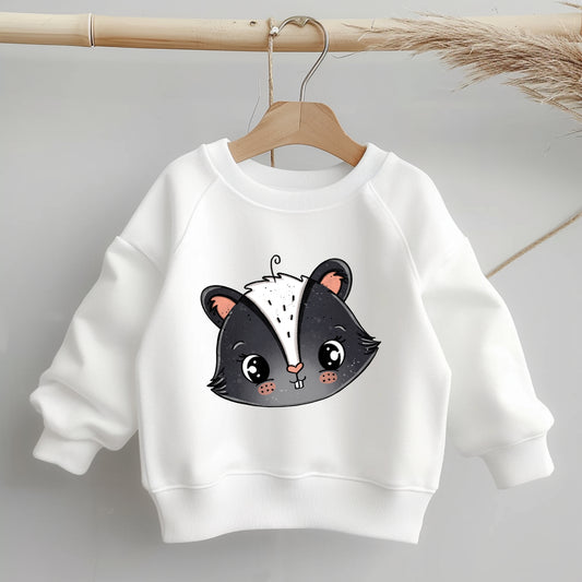 Glitzer-/ Bügelbild "Stinktierkopf Stunk"