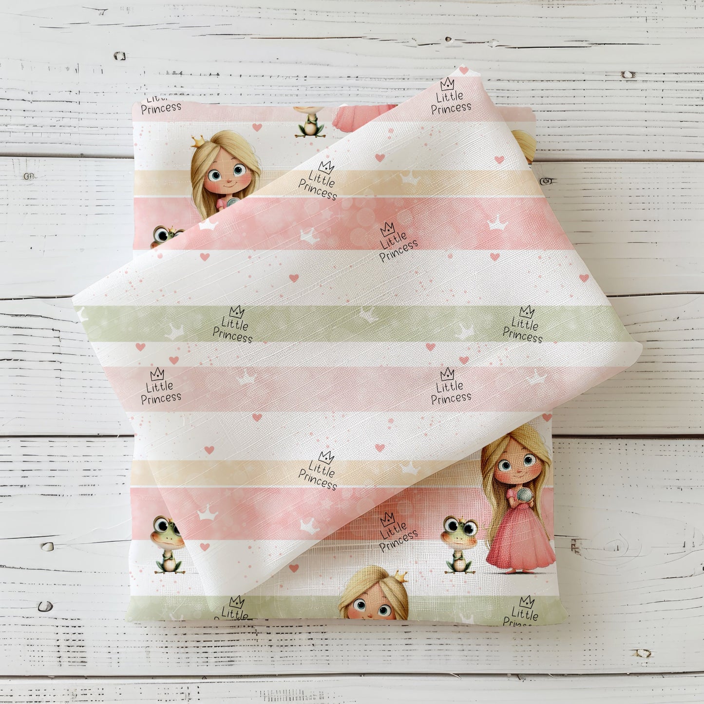 Kinderstoff in weichen Farben mit märchenhaftem Look, perfekt als Begleitstoff.