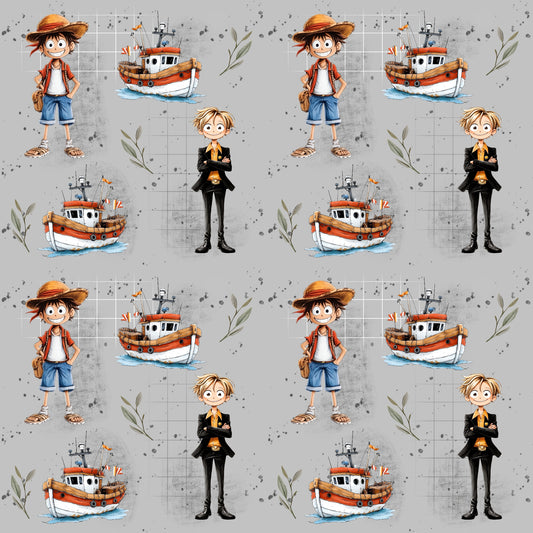 Stoff Meterware "Piratenkönig" - Jersey & French Terry