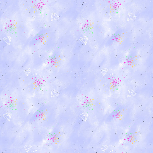 Stoff Meterware "Einhornkönigin" Kombi – magischer Jersey & French Terry