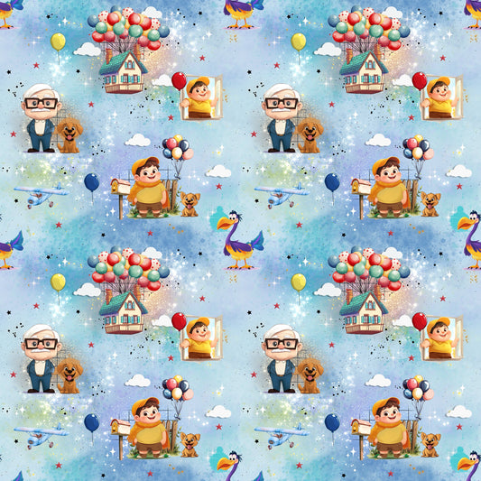 Stoff Meterware "Fliegende Träume" - traumhafter Jersey & French Terry