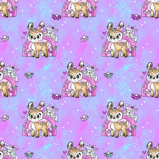 Stoff Meterware "Over the Rainbow" - fantastischer Jersey & French Terry