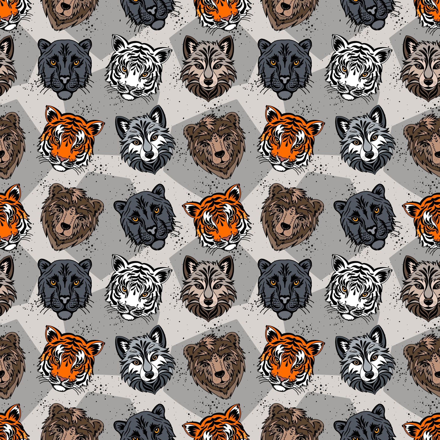 „Wildlife“ – das Stoffdesign für alle, die es wild und ausdrucksstark lieben. Detailreiche Tierköpfe im Katzengold-Design treffen auf dezente Erdtöne – ideal für Mode, Accessoires und Home-Deko mit Wow-Effekt.