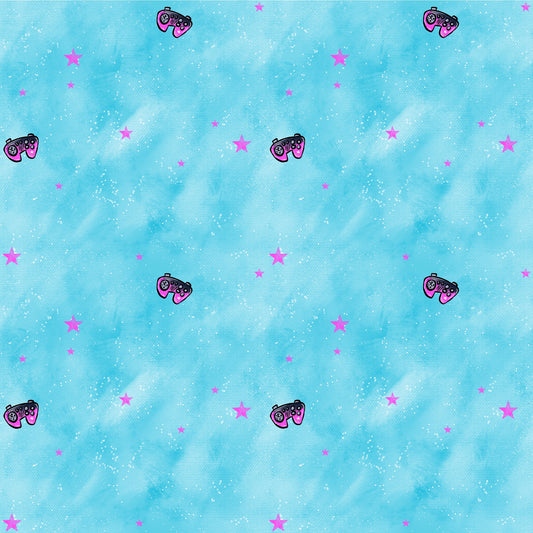 Stoff Meterware "Zockerpandi" Kombi - Jersey & French Terry