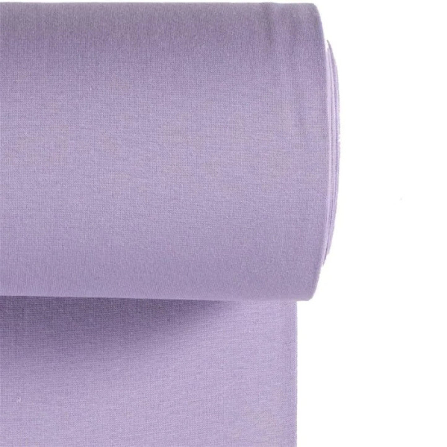 Strickbündchen Stoff in Flieder für vielseitige Nähprojekte.