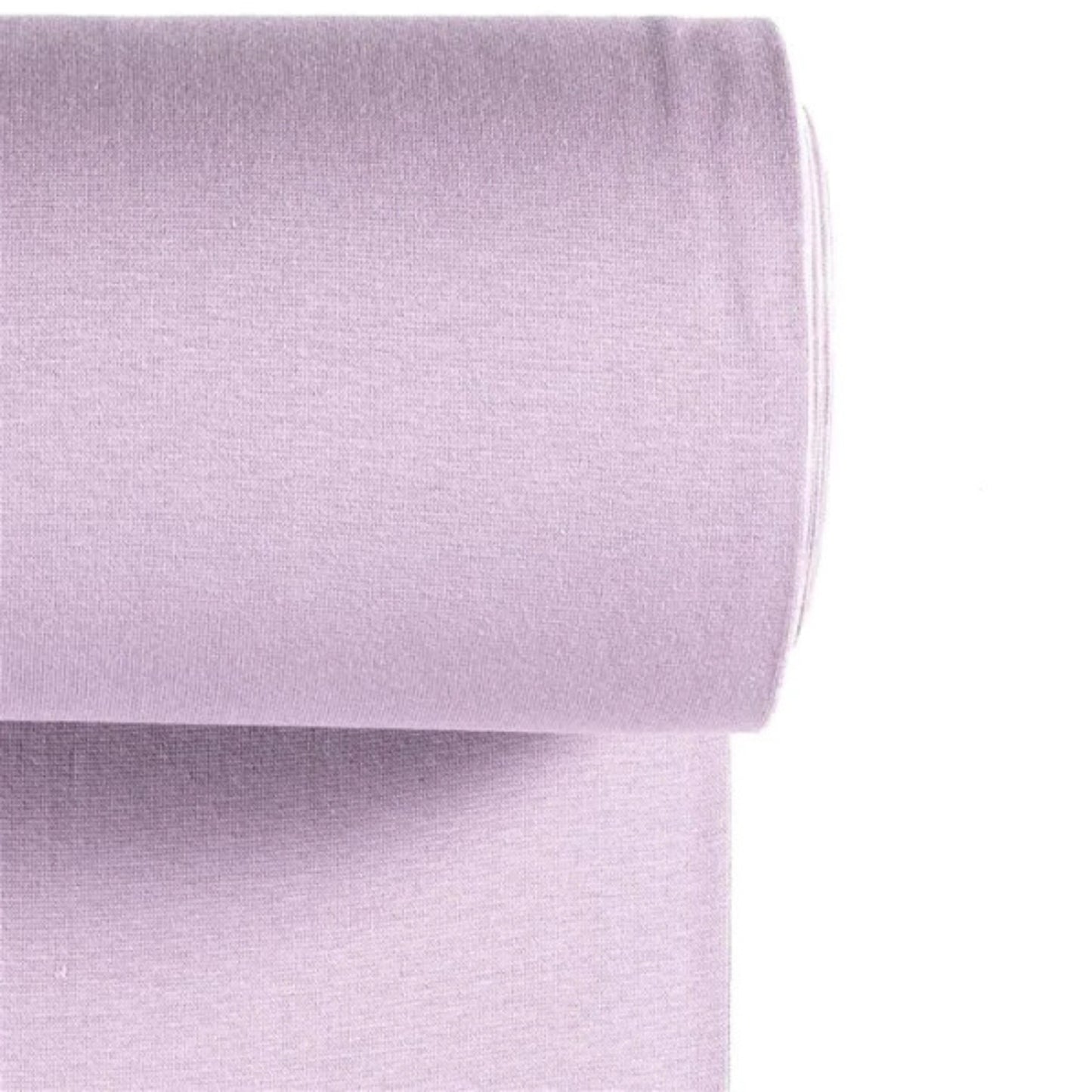 Strickbündchen Stoff in Lavendel für vielseitige Nähprojekte.