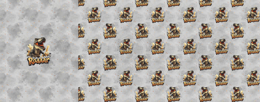 Bedrucktes Stoffpanel mit Dinosaurier-Motiv und Musterstoff fĂŒr einzigartige Outfits.