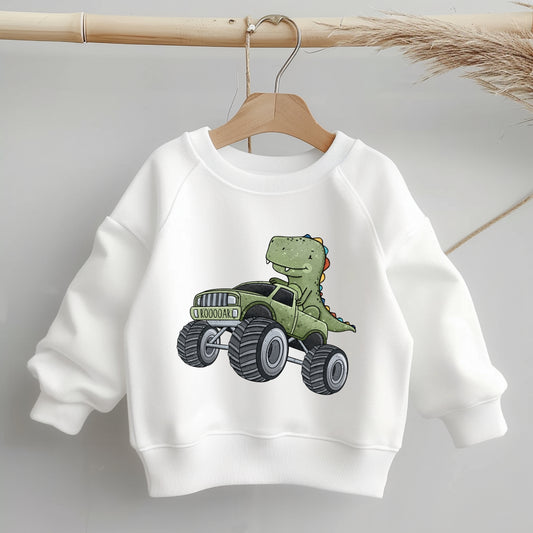 Bügelbild "Dino Truck" grün