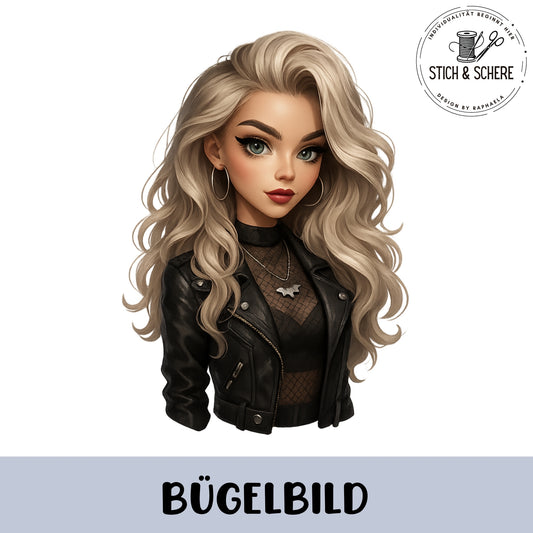 Glitzer-/Bügelbild "Gothic Glamour"