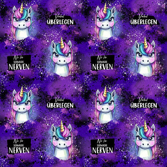 Stoff Meterware "Grumpycorn" - French Terry