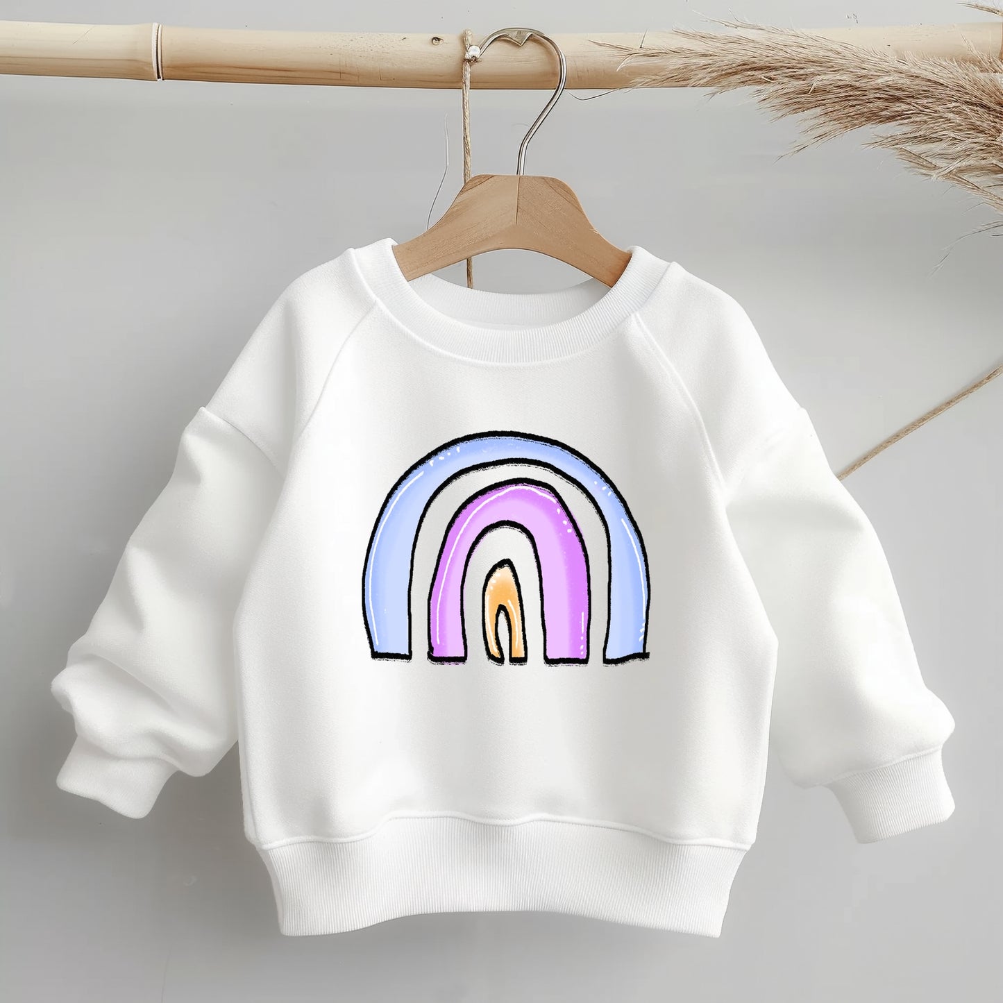 Glitzer-/Bügelbild "Believe in Magic" - Regenbogen