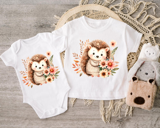 DIY-Bügelbild "Boho Igel" zum Aufbügeln auf Stoffe wie Jersey & French Terry.