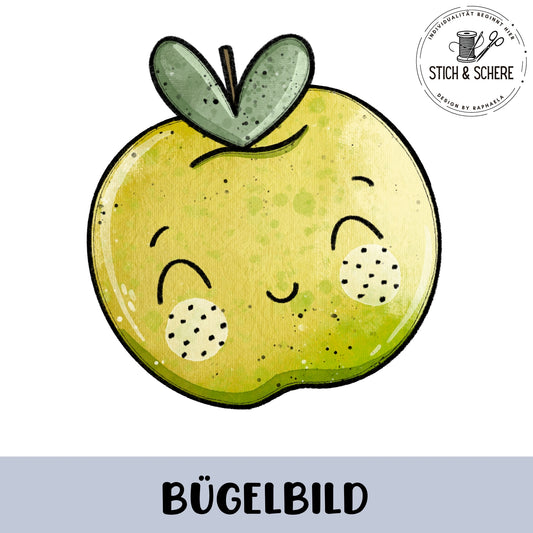 Glitzer-/ Bügelbild "Äpfelchen"