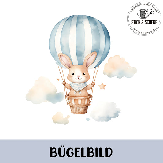 Bügelbild Ballontier – Perfekt für Meterware wie Jersey und French Terry.