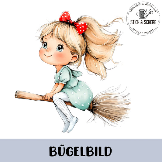 DIY Bügelbild mit Mimi – bezauberndes Mädchen-Motiv zum Aufbügeln.