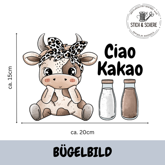 Bügelbild "Schokokuh" Set