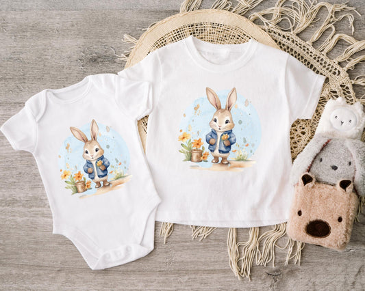 Lässiges Hasen-Motiv als Bügelbild für Pullover, Hoodies und Shirts.