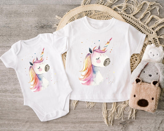 DIY Bügelbild mit Einhorn-Motiv – Perfekt für Baby- & Kinderkleidung.