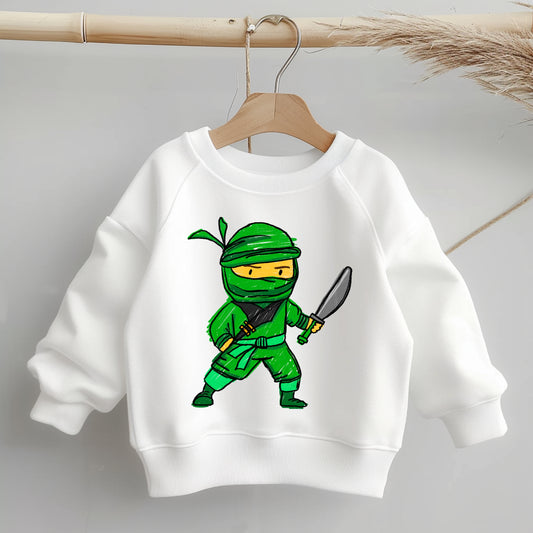 Glitzer-/ Bügelbild "Ninja grün"