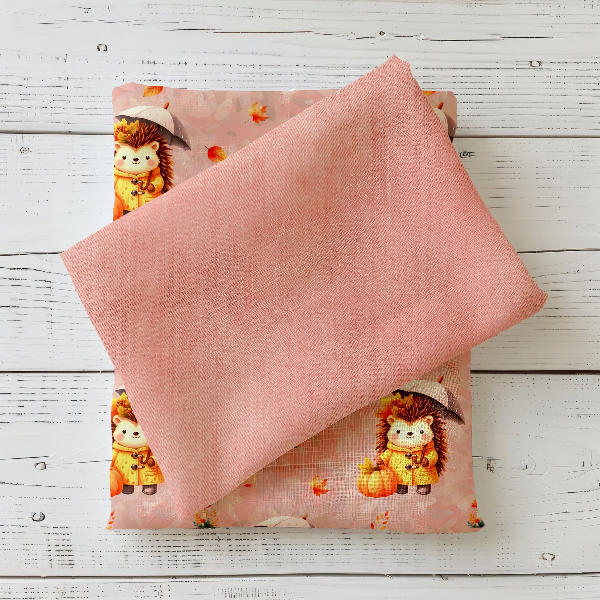 Hochwertiger Rosa-Stoff mit feiner Struktur – ideal für Baby- und Kinderkleidung.