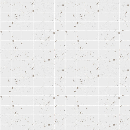 Nahtloses Kombimuster „Cat Lion Kombi“ mit feinen Linien & Sprenkeln in warmen Cremetönen