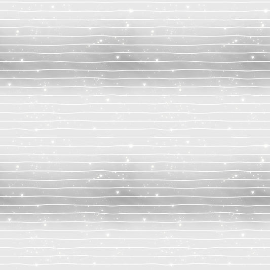 Nahtlose Stoffkachel „Hundeliebe Kombi“ – ruhiges Linienmuster mit weichem Grau-Creme Hintergrund und zarten Glitzerakzenten, perfekt abgestimmt zum Hundeliebe Hauptmotiv.