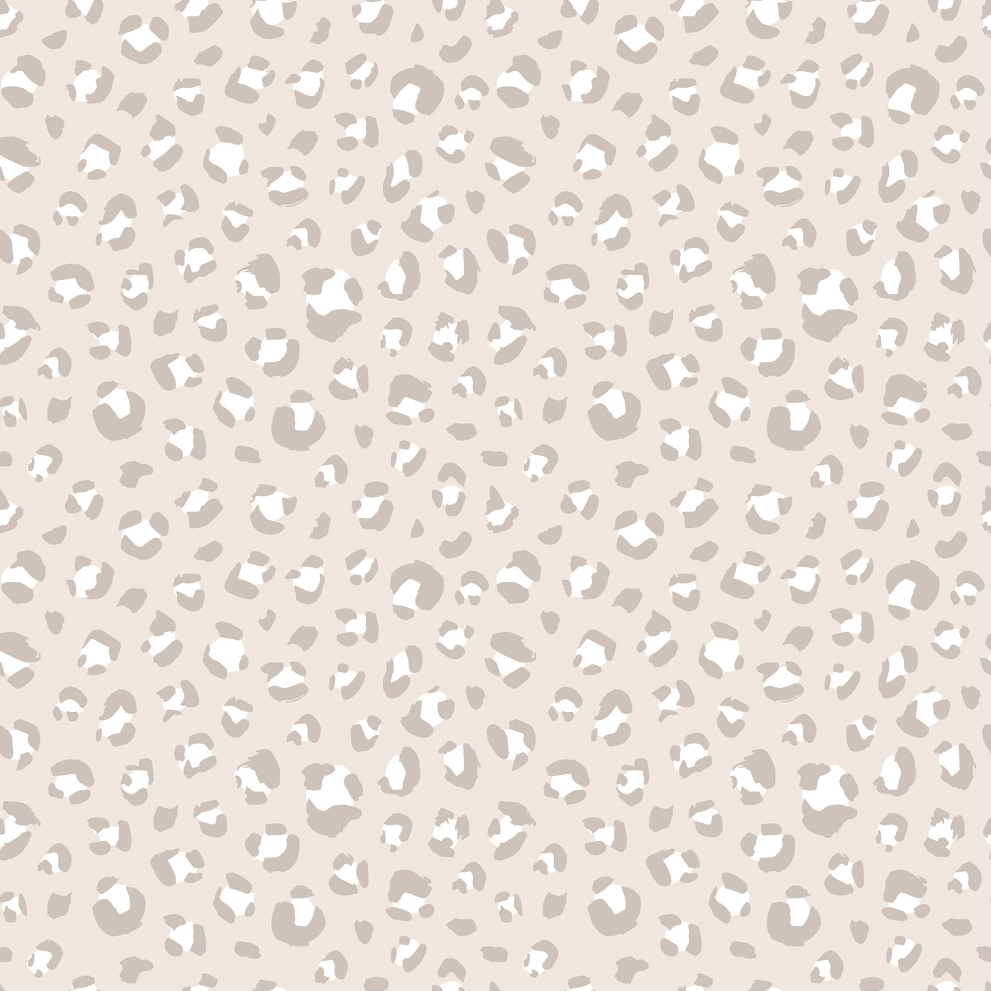Nahtloses Leo-Muster „Leo Girl Kombi“ in Beige/Greige – Kombistoff für Kinderkleidung (Jersey/French Terry)