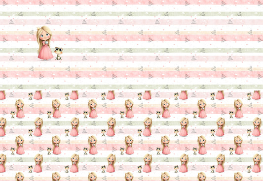 Froschzauber Panel mit Prinzessin und Froschmotiv