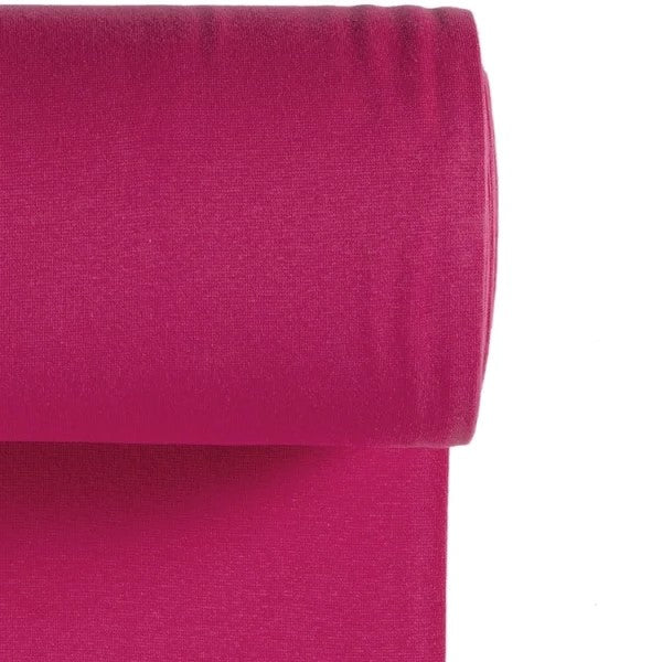 Bündchen Stoff Pink - Feinripp