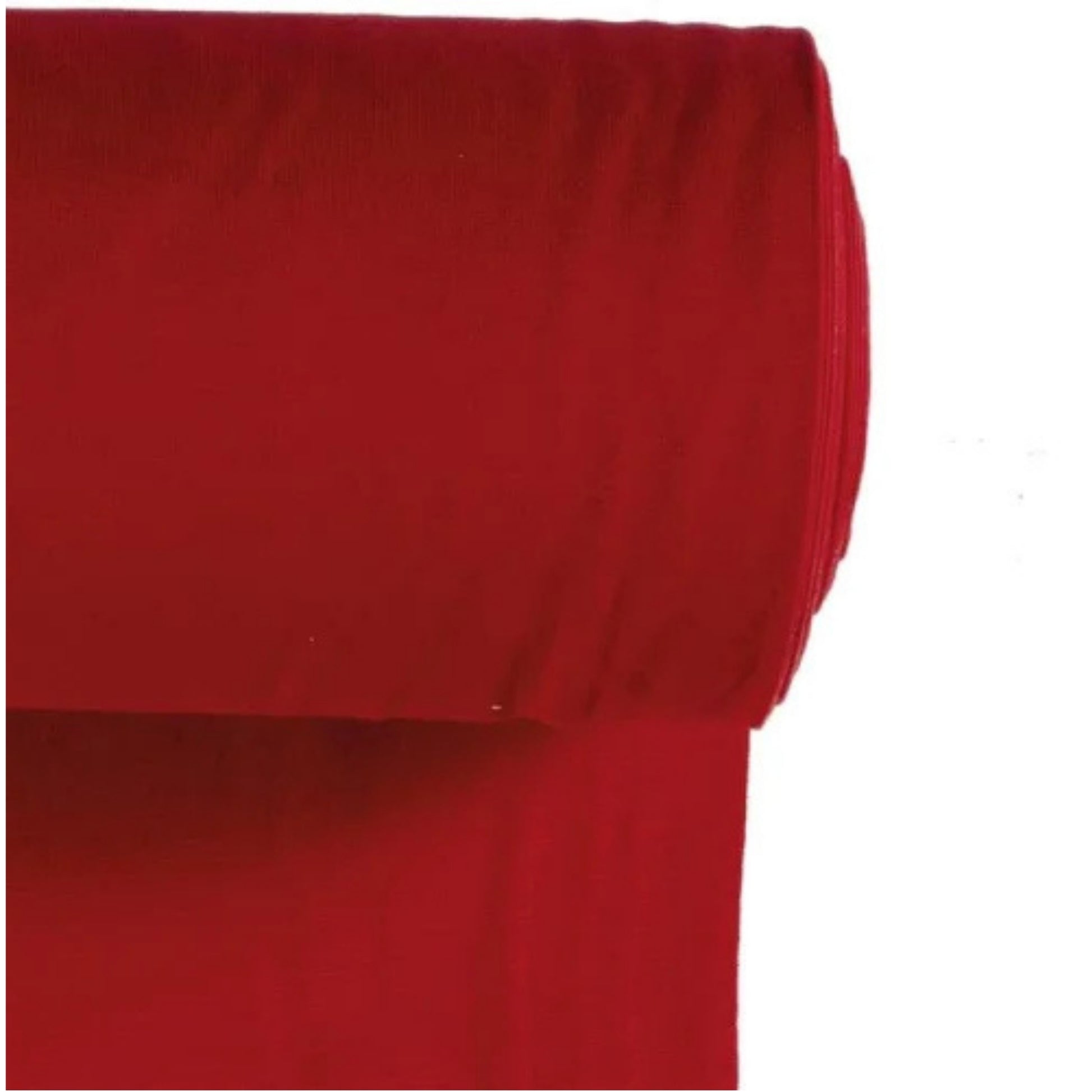 Strickbündchen Stoff in Rot für vielseitige Nähprojekte.