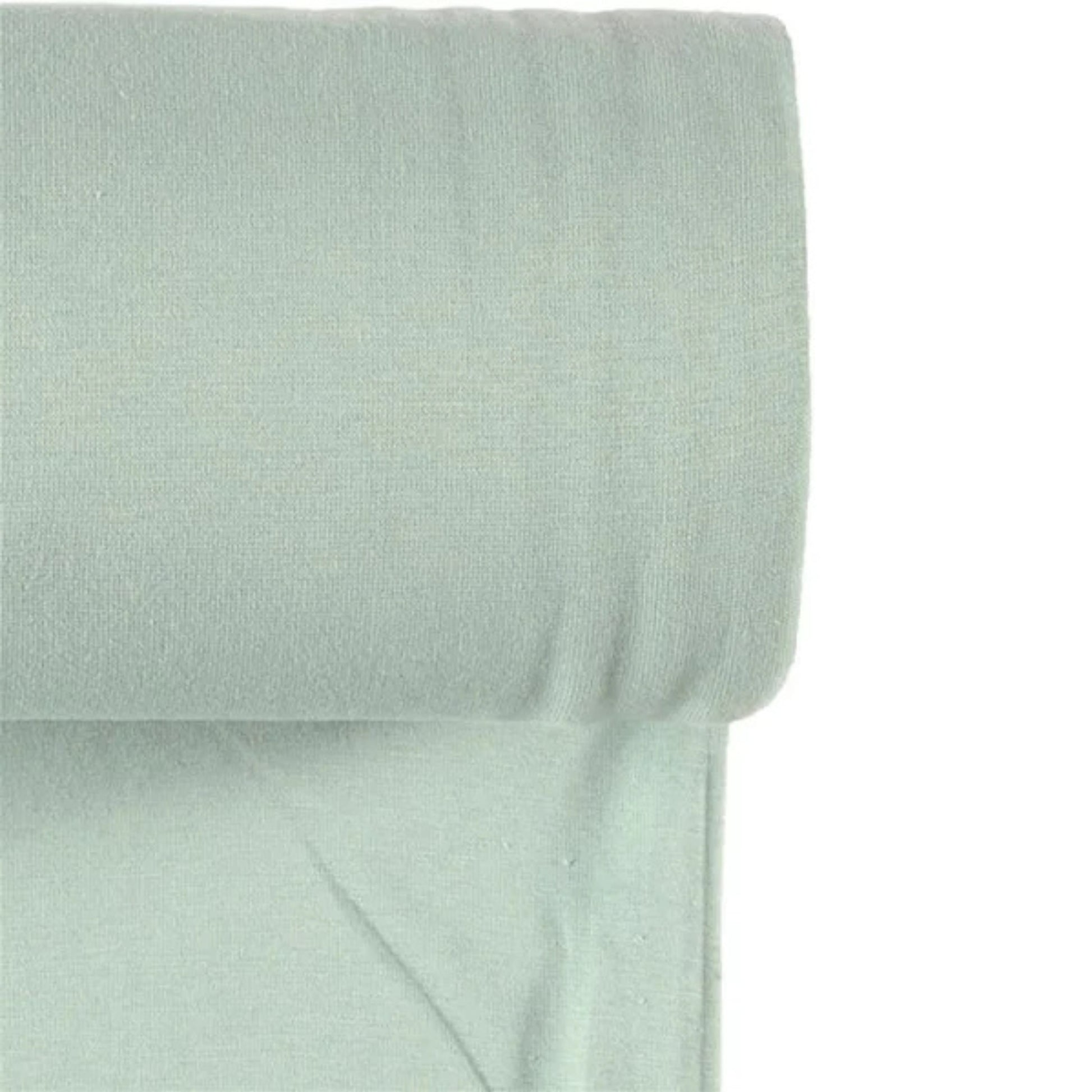 Strickbündchen Stoff in Schattengrün für vielseitige Nähprojekte.