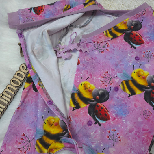 Detail Wickelstrampler Baby Größe 56 Wickelverschluss Druckknöpfe Jersey